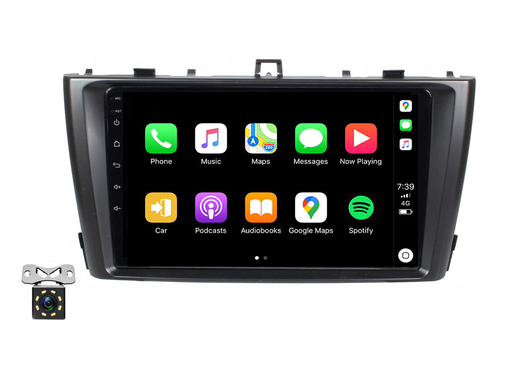 For 2008 - 2015 Toyota Avensis 9" Wireless CarPlay Android Auto - Black