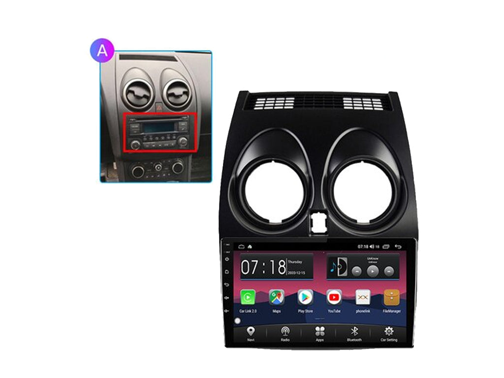 For 2008 - 2013 Nissan Qashqai/Dualis 9" CarPlay Android Auto Headunit