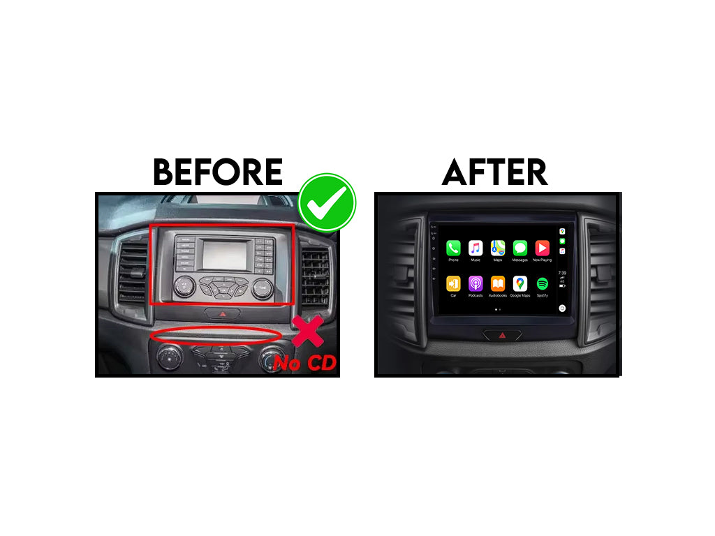 For Ford Ranger 2015 - 2022 CarPlay Android Auto Stereo