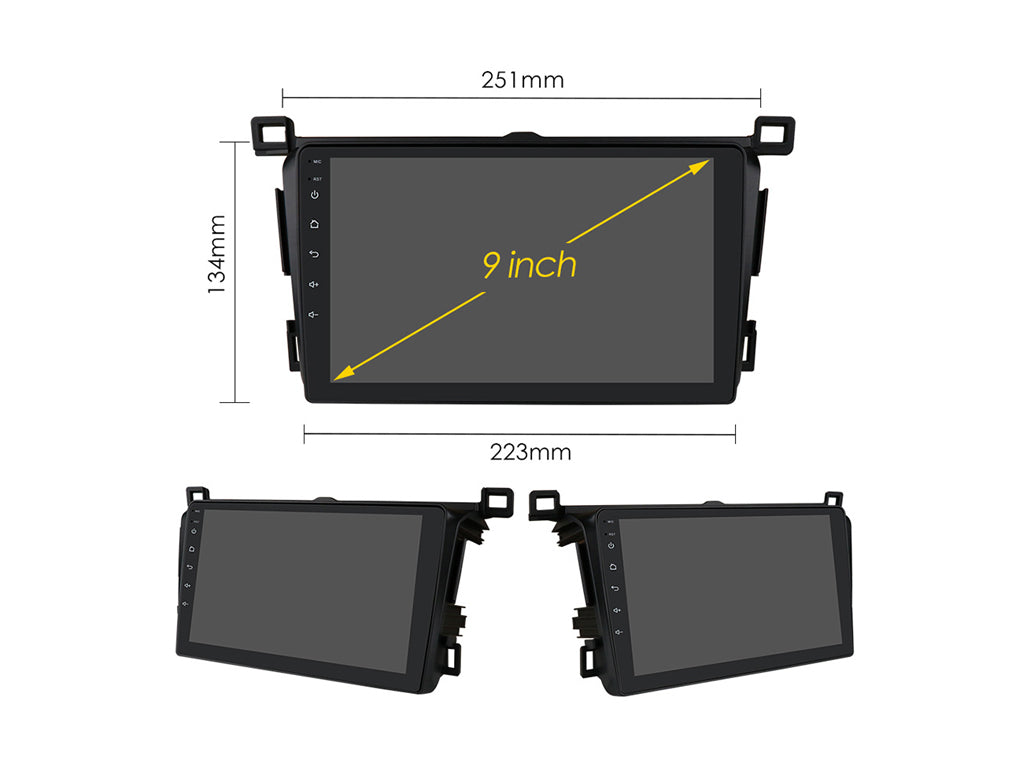 For 2013 - 2017 Toyota RAV4 CarPlay Android Auto Stereo