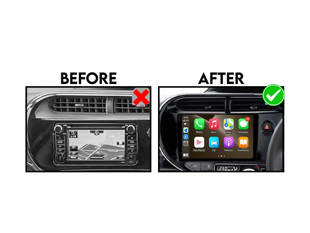 For 2017 - 2020 Toyota Aqua / Prius C CarPlay Android Auto Stereo