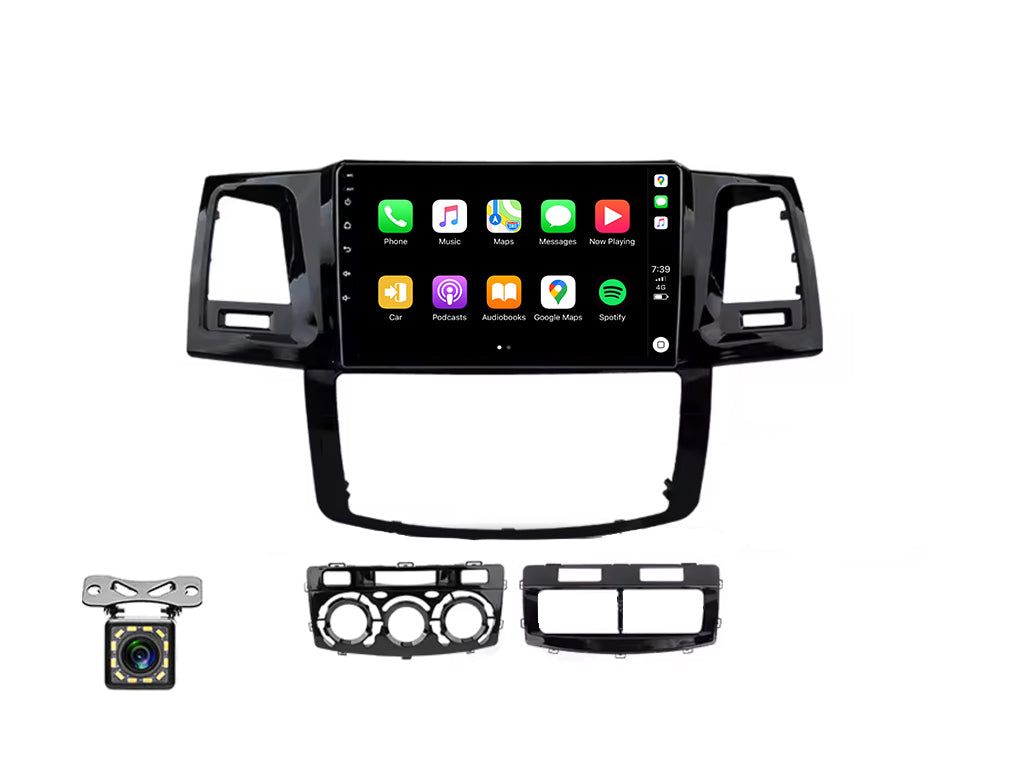 For Toyota Hilux 2008 - 2015 Wireless CarPlay Android Auto Headunit Set