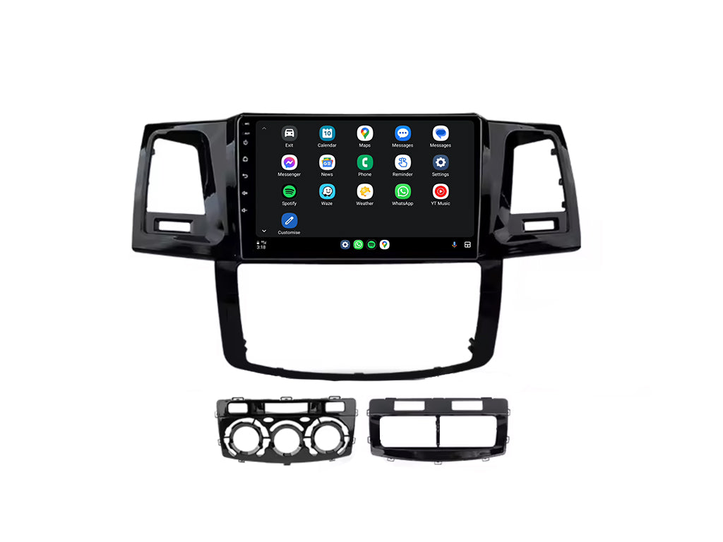 For Toyota Hilux 2008 - 2015 Wireless CarPlay Android Auto Headunit Set