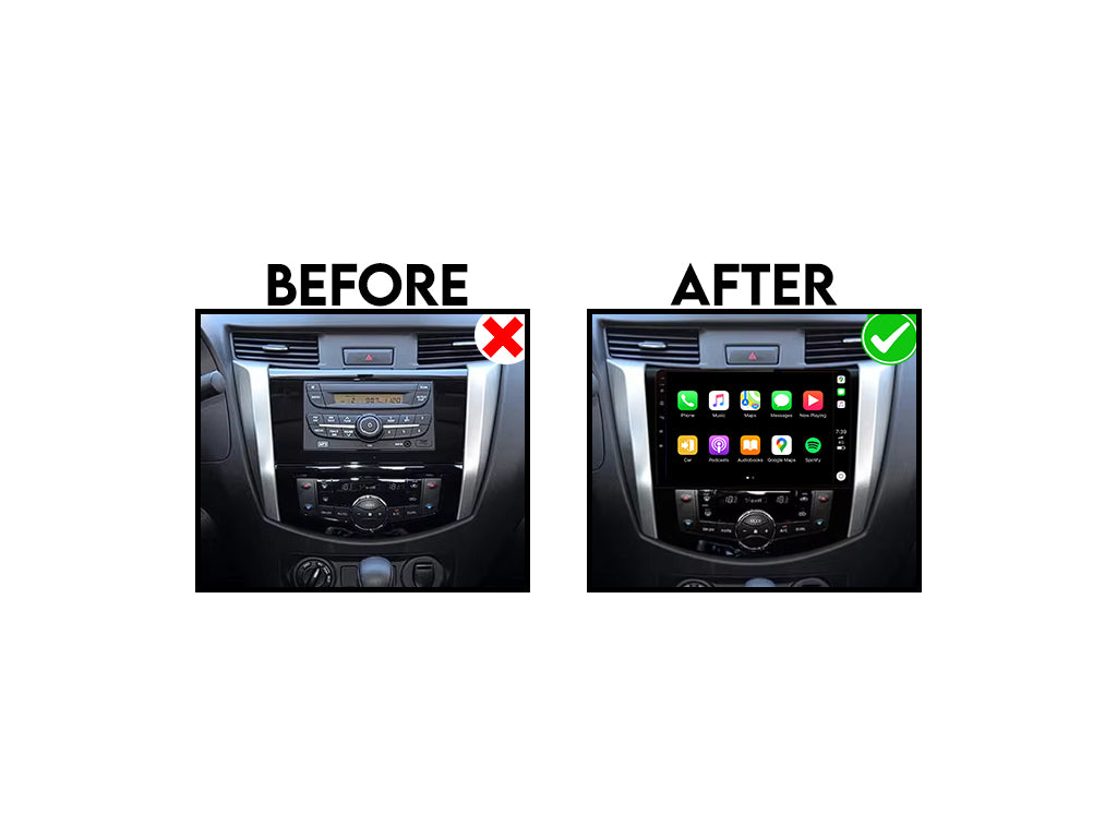 For 2015 - 2023 Nissan Navara CarPlay Android Auto Stereo