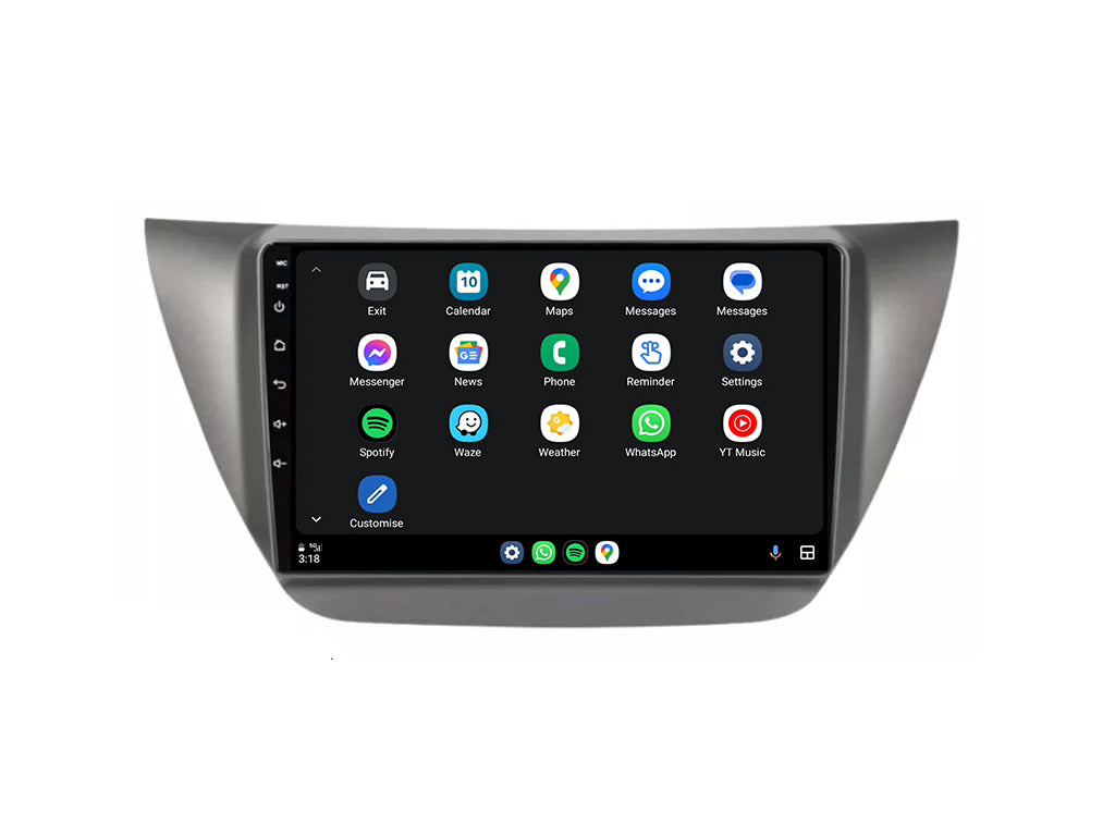For 2006 - 2012 Mitsubishi Lancer IX 9" CarPlay Android Auto Stereo