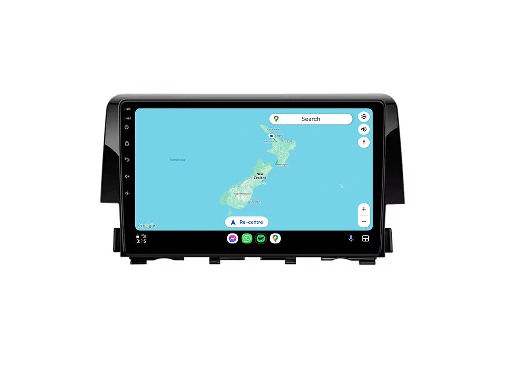 For 2016 - 2020 Honda Civic CarPlay Android Auto Stereo