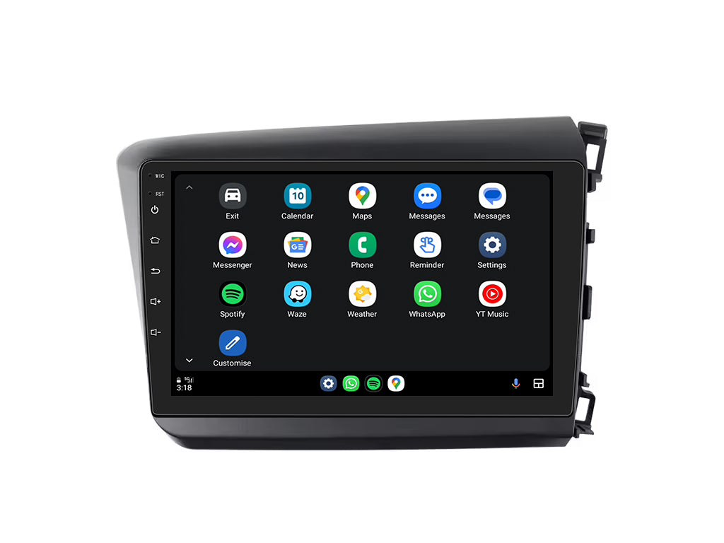 For 2012 - 2015 Honda Civic CarPlay Android Auto Stereo