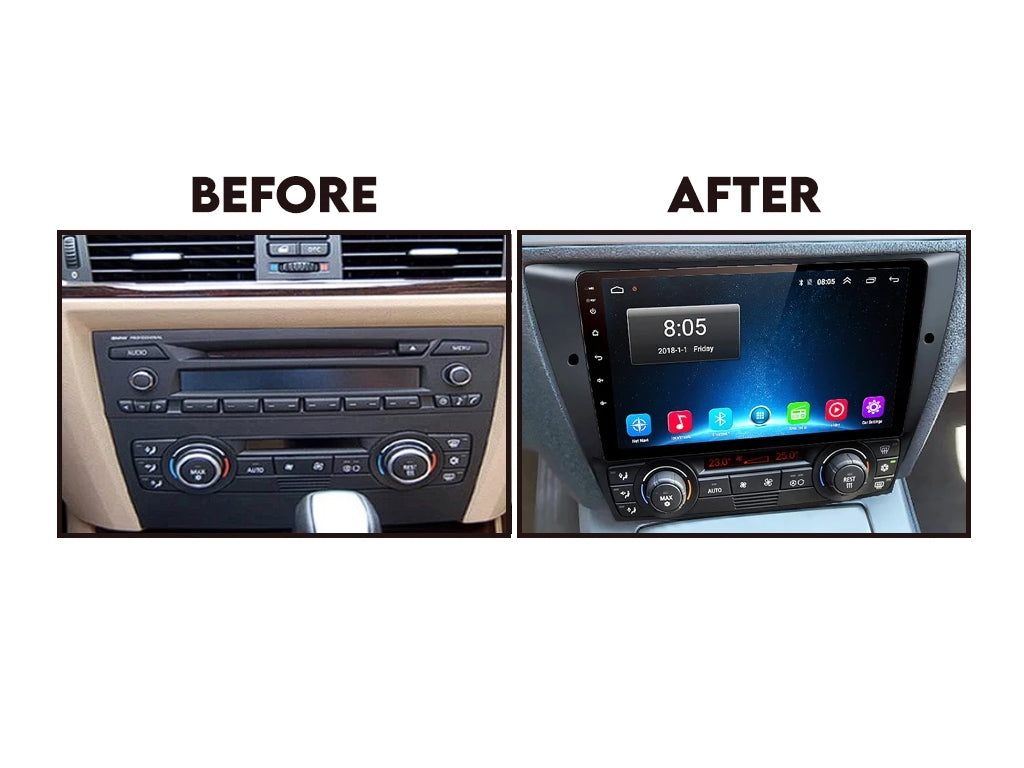For BMW 3 Series E90 E92 E93 2005-2013 9" Android Head Unit CarPlay Android Auto