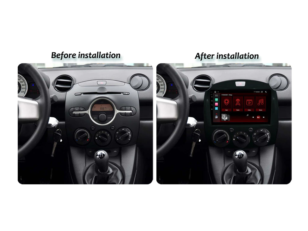 For 2007 - 2014 Mazda 2 / Demio Android Car Stereo Wireless CarPlay Android Auto
