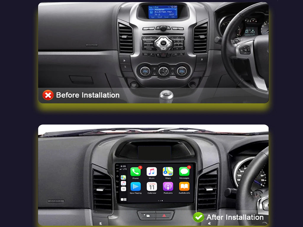 For Ford Ranger 2011 - 2016 Wireless CarPlay Android Auto Stereo