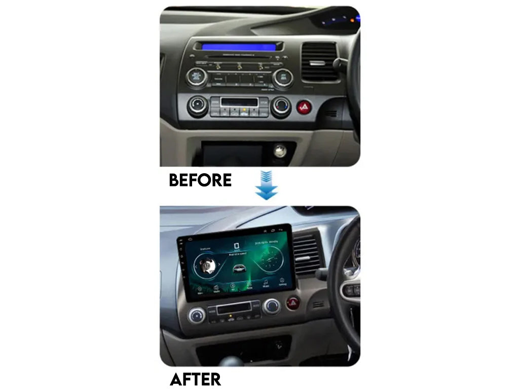 For Honda Civic 2008 - 2011 Android Car Stereo Wireless CarPlay Android Auto