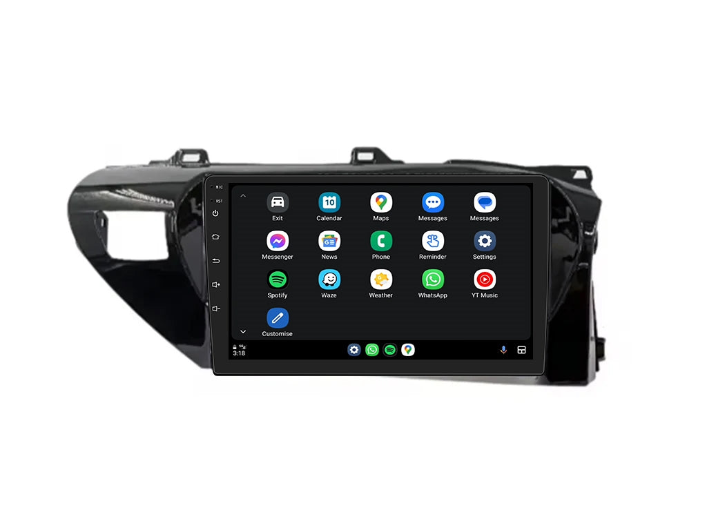 For Toyota Hilux 2016 - 2022 Wireless CarPlay Android Auto Headunit Set
