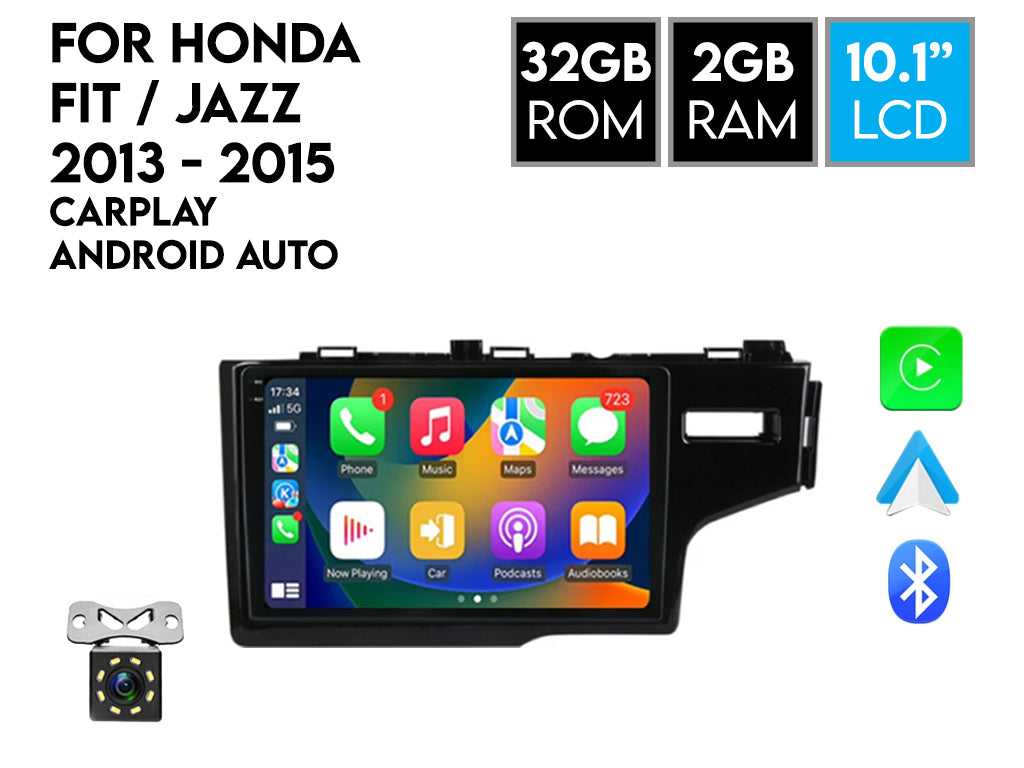 For 2013 - 2020 Honda Fit / Jazz Android Car Stereo Wireless CarPlay Android Auto