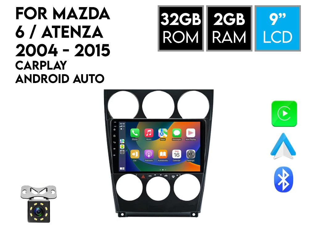 For Mazda 6 / Atenza 2004 - 2015 Android Car Stereo Wireless CarPlay Android Auto