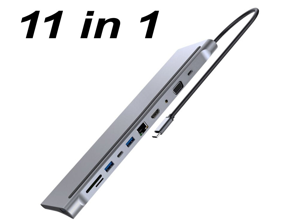 Type-C USB Dock Hub Stand 11 in 1