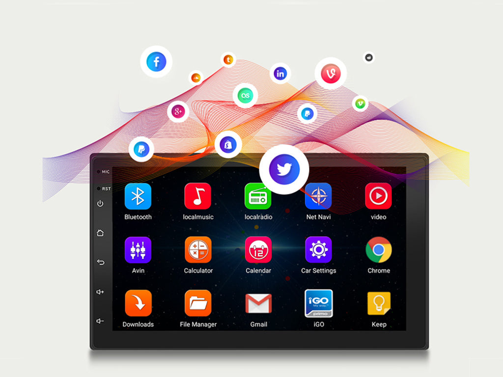 7" Android CarPlay Android Auto MP5 Player 4GB RAM 64GB ROM