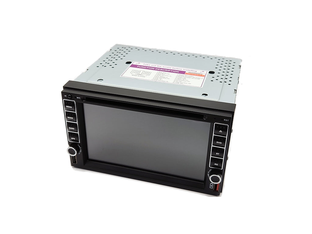 6.2" 2-Din DVD Player - Wireless CarPlay & Android Auto, USB, Reversing Camera Support