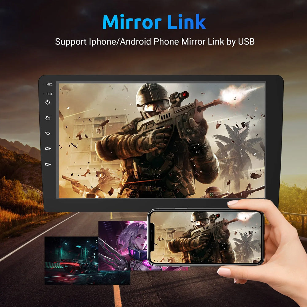 9" Android Headunit 2GB Ram 32GB Rom with External Microphone and Cooling Fan