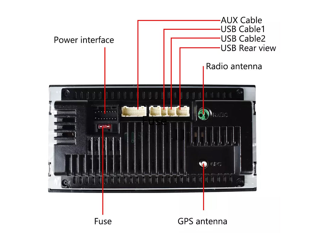 For Toyota 200x100mm 7" Car Stereo – Wireless CarPlay & Android Auto, Cooling Fan & External Mic