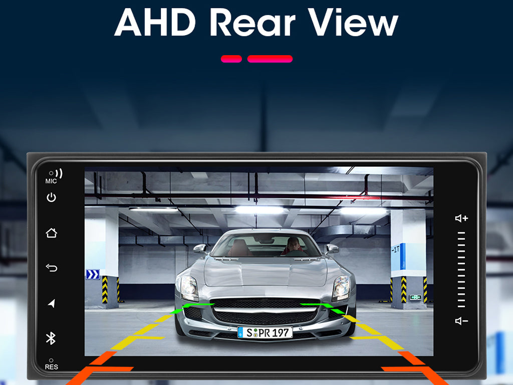 For Toyota 200x100mm 7" Car Stereo – Wireless CarPlay & Android Auto, Cooling Fan & External Mic