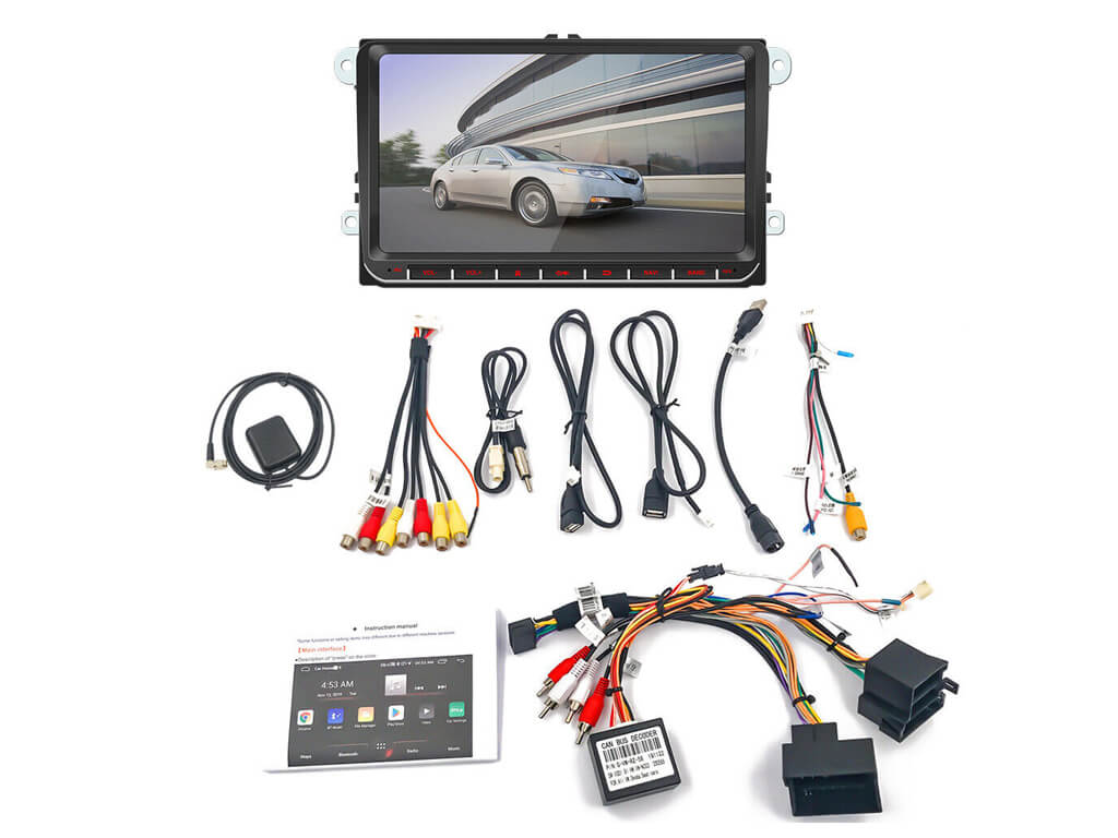 For VW 9" Android Car Stereo CarPlay Android Auto 2GB Ram 64GB Rom