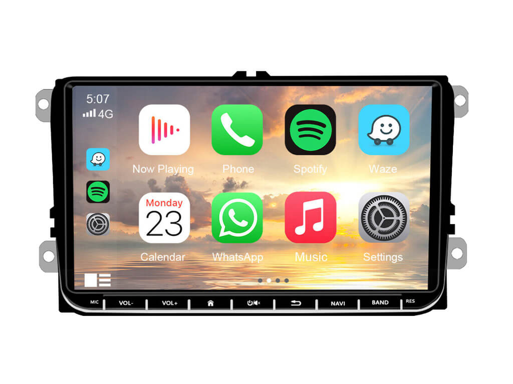 For VW 9" Android Car Stereo CarPlay Android Auto 2GB Ram 64GB Rom