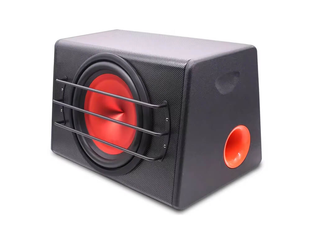 12" 1800W Active Boxed Sub with Amplifier - Orange