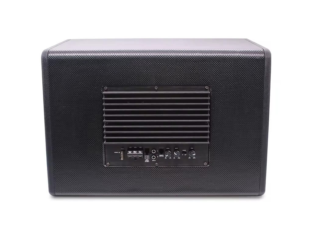 12" 1800W Active Boxed Sub with Amplifier - Orange