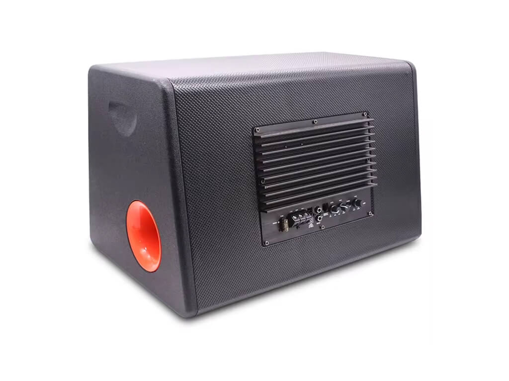 12" 1800W Active Boxed Sub with Amplifier - Orange