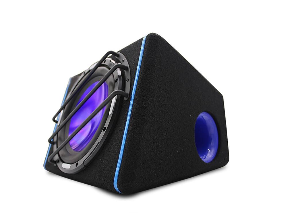 10" 1200W Active Boxed Sub with Amplifier - Purple