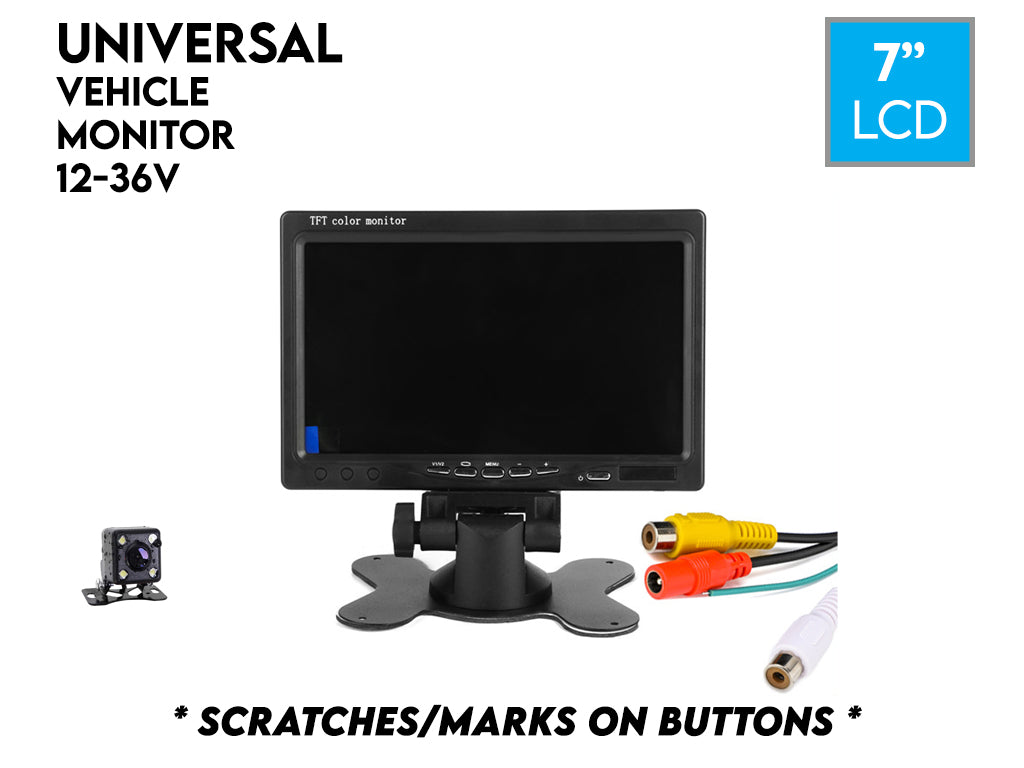 7" Vehicle Monitor 12V-36V - (Small Scratches)