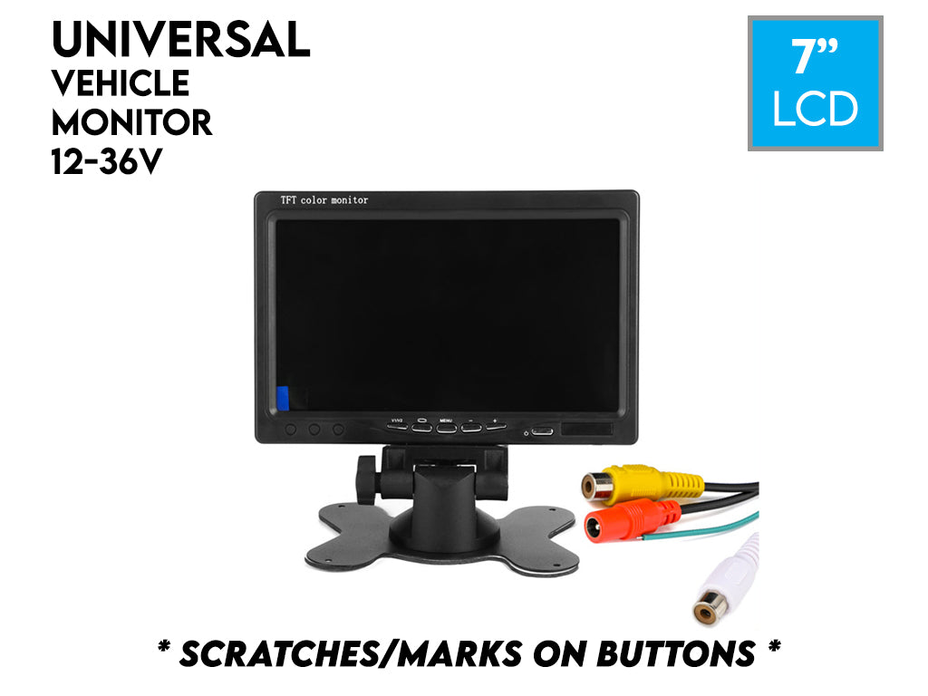 7" Vehicle Monitor 12V-36V - (Small Scratches)