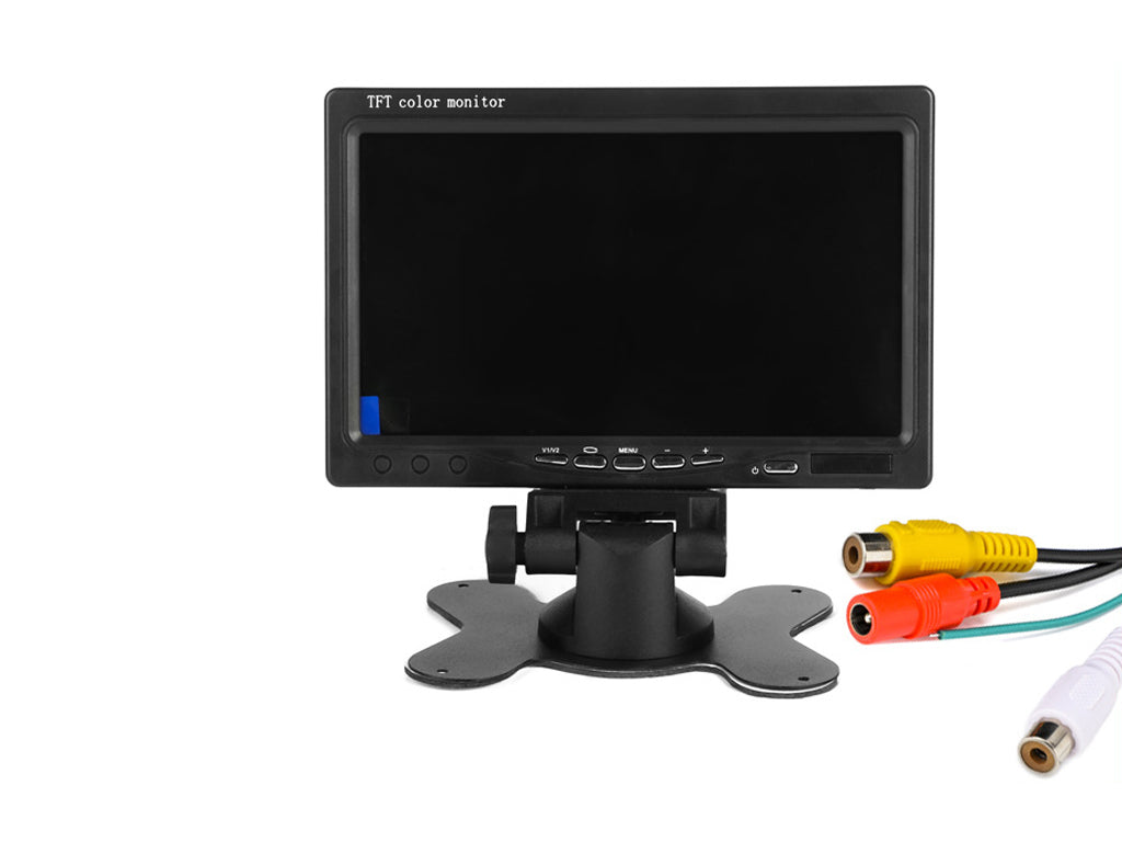 7" Car Monitor and 8 LED Reversing Camera Set - 12V