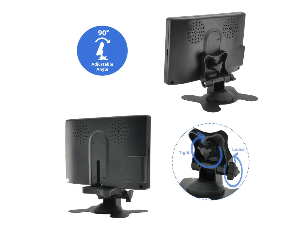 7" Car Monitor and 8 LED Reversing Camera Set - 12V