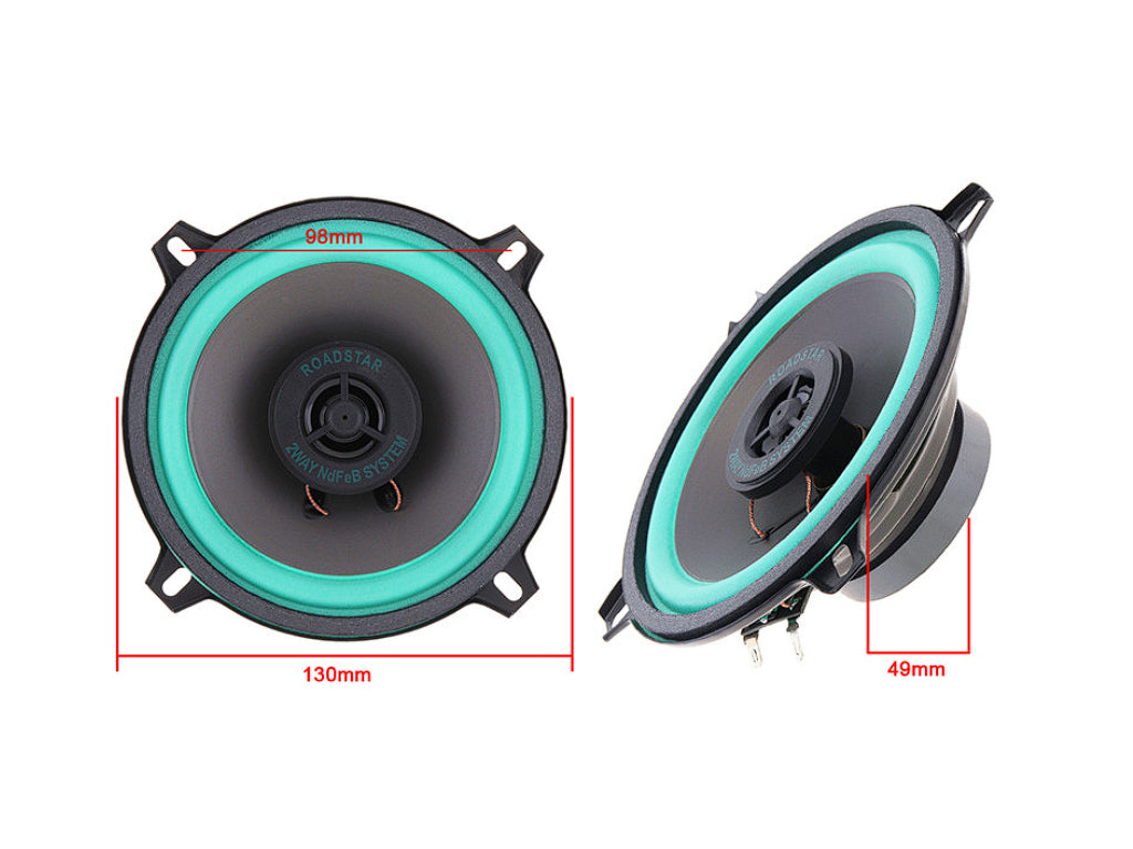 5" 2-Way Car Speakers 100W Max (1 Pair)