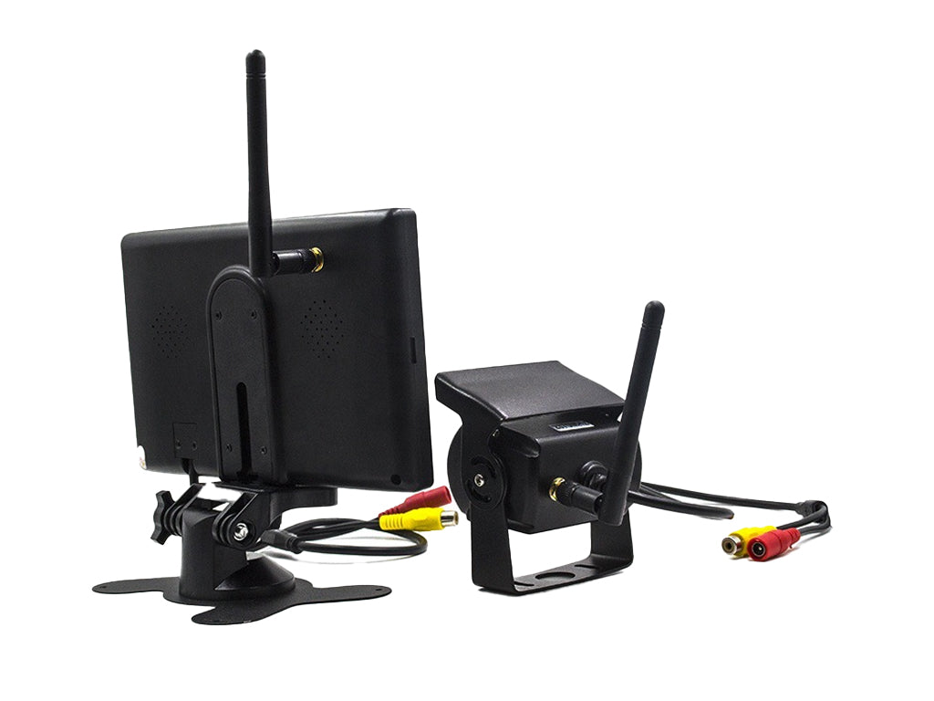 7" Wireless Monitor 12-24V and 18 LED Truck Bus Wireless Camera Kit - Cigarette Plug