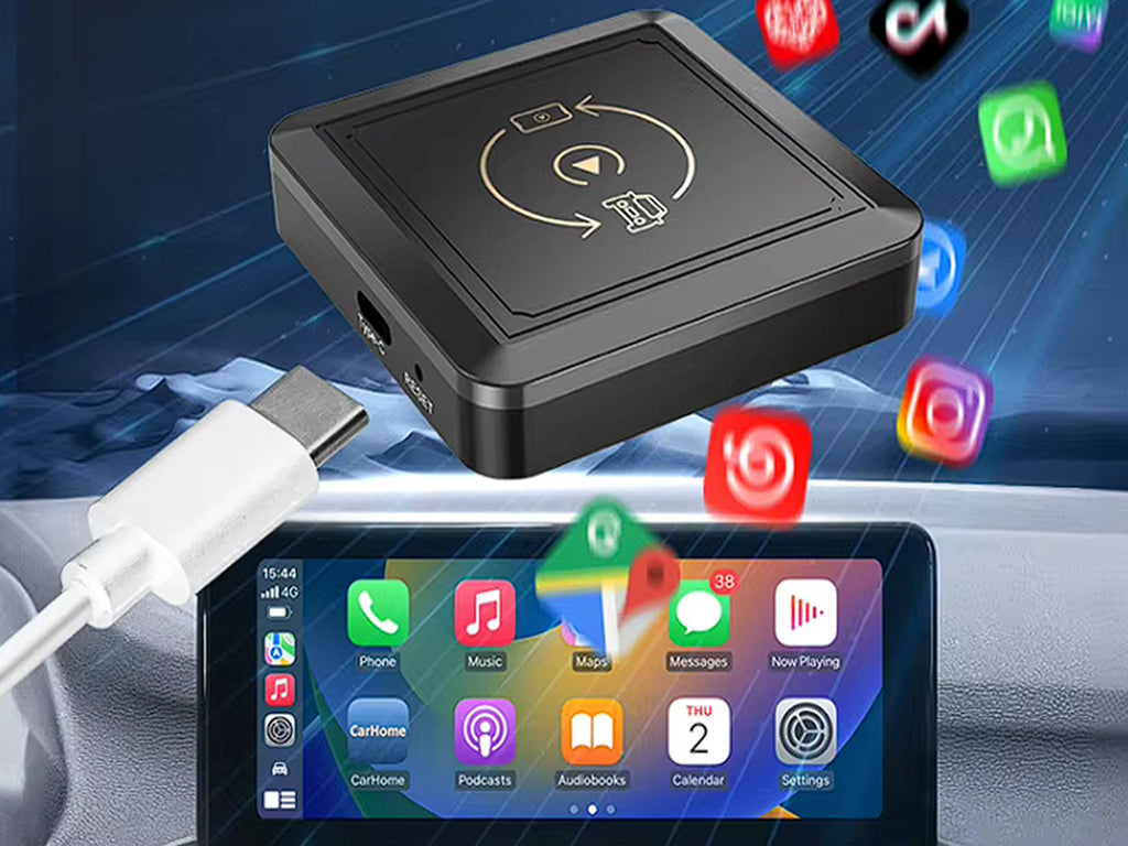 2-in-1 Wireless Adapter for Wired CarPlay & Android Auto - Convert to Wireless