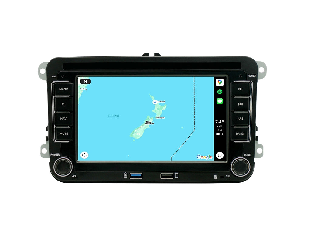 7" For VW Wireless CarPlay Android Auto + Microphone and External Fan