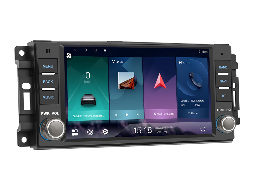 For Jeep Universal 7"  Wireless CarPlay Android Auto Headunit