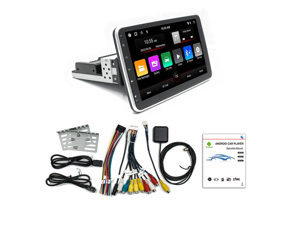 10.1" Android Headunit 360° Rotatable Display Wireless CarPlay Android Auto