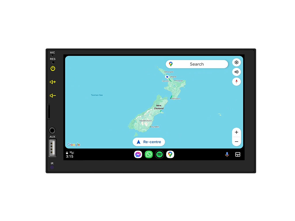 7" 2 Din Wired CarPlay Android Auto Car Stereo