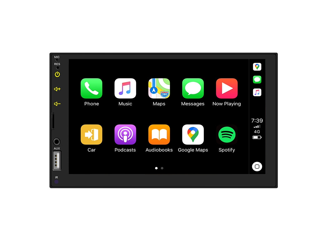 7" 2 Din Wired CarPlay Android Auto Car Stereo