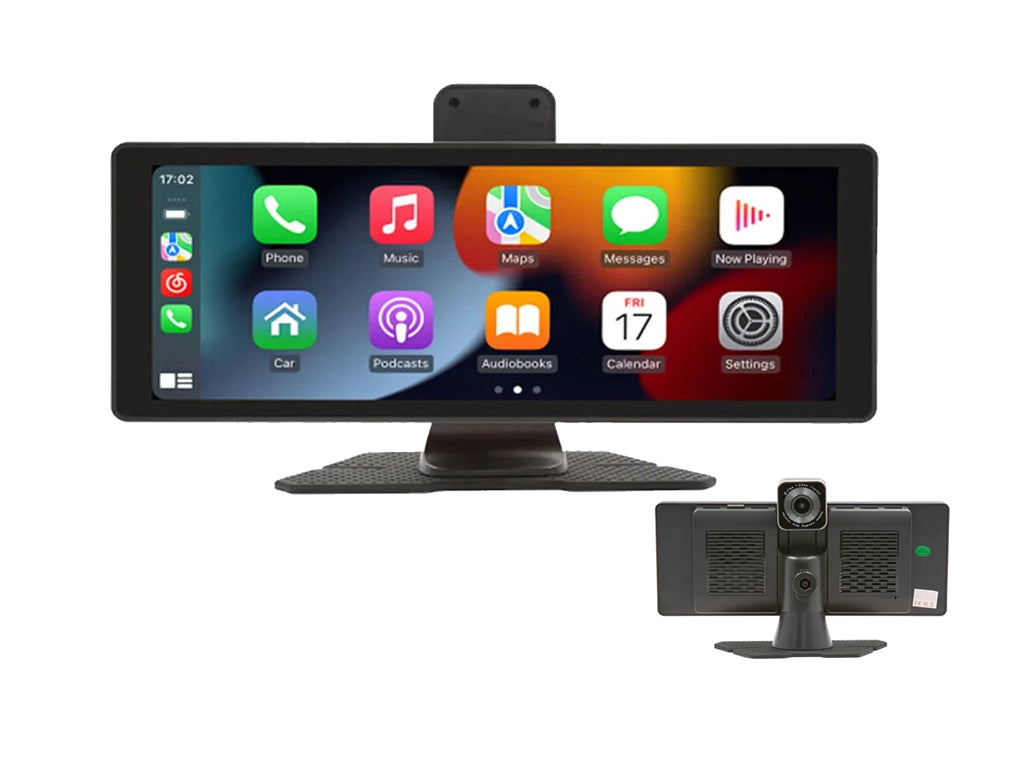 10.26" Portable CarPlay Android Auto Dash Cam Monitor