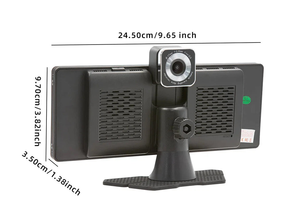 10.26" Portable CarPlay Android Auto Dash Cam Monitor