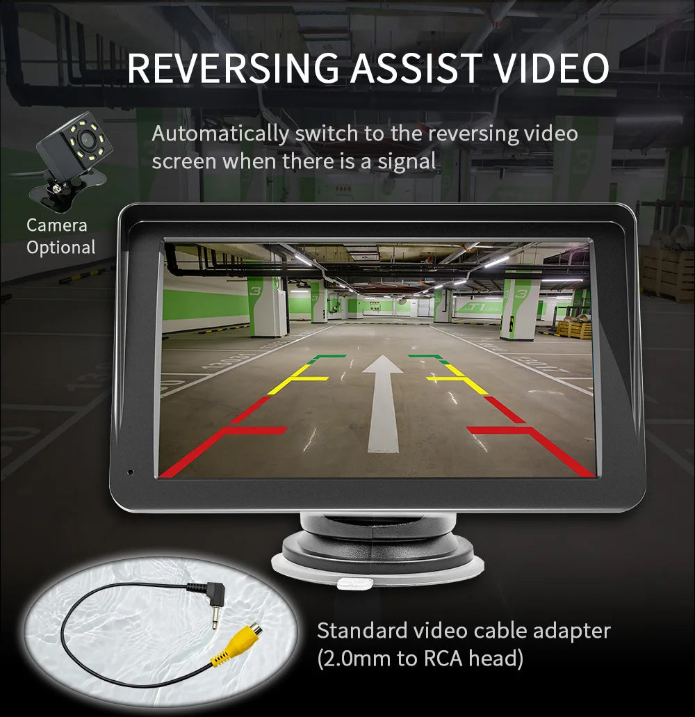 7" Portable CarPlay Android Auto Monitor