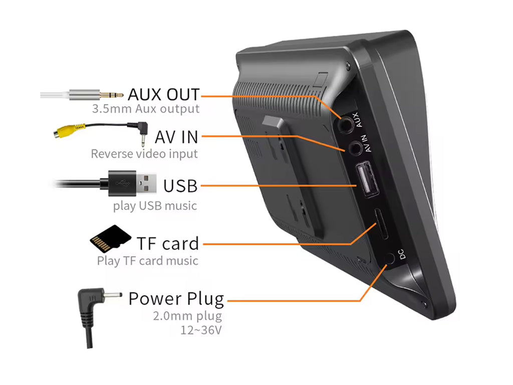 7" Portable CarPlay Android Auto Monitor