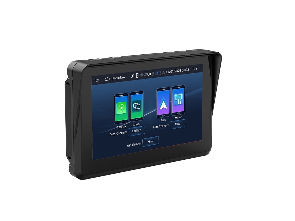 5" Motorcycle Wireless CarPlay Android Auto Display IPX7 Navigation Screen