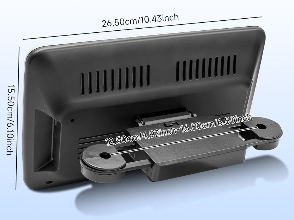 10.1" Android Car Headrest Monitor - Wireless CarPlay, Plug & Play, Perfect for NZ Road Trips