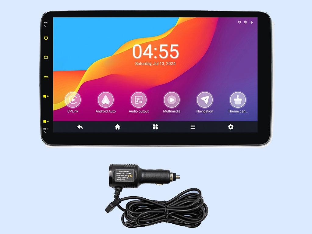 10.1" Android Car Headrest Monitor - Wireless CarPlay, Plug & Play, Perfect for NZ Road Trips