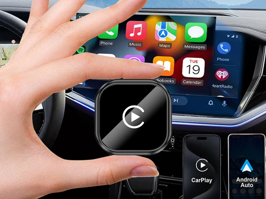 Wireless CarPlay & Android Auto Adapter - USB Dongle Convert Wired to Wireless